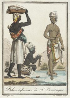 Costumes de Différents Pays, 'Blanchisseuses de St. Domingue', c1797. Creator: Jacques Grasset de Saint-Sauveur.