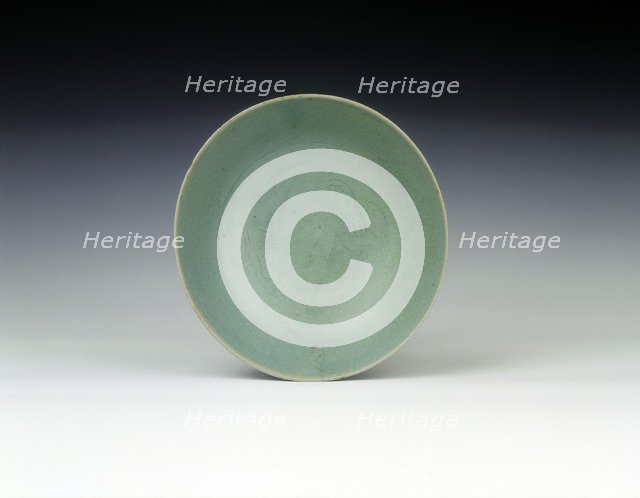 Celadon bowl with two incised parrots, Koryo dynasty, Korea, 1150-1200. Artist: Unknown