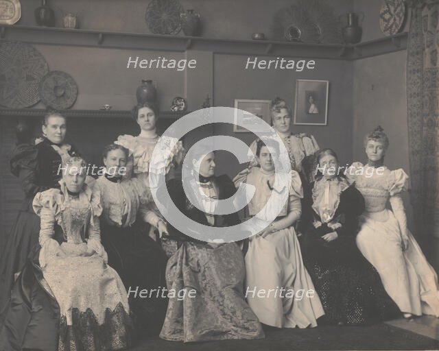 Mrs. Frances F. Cleveland and ladies of the cabinet, Jan. 4, 1897. Creator: Frances Benjamin Johnston.