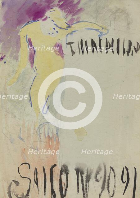 Program Design for the Théâtre Libre [verso], c. 1890. Creator: Edouard Vuillard.
