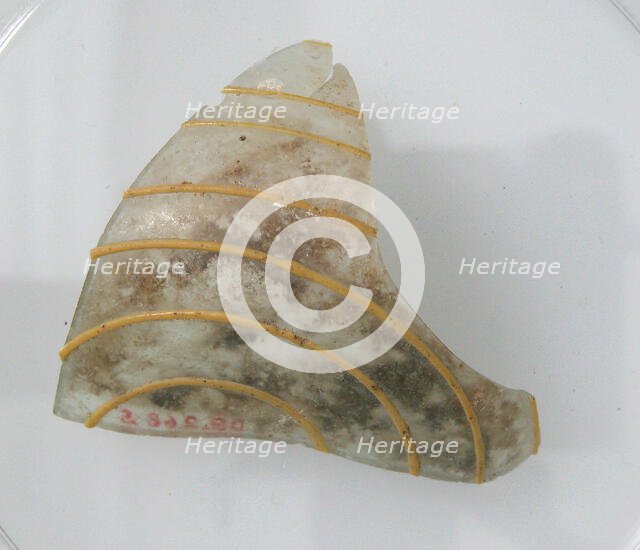 Bottom of a Vessel, Coptic, 4th-early 5th century. Creator: Unknown.