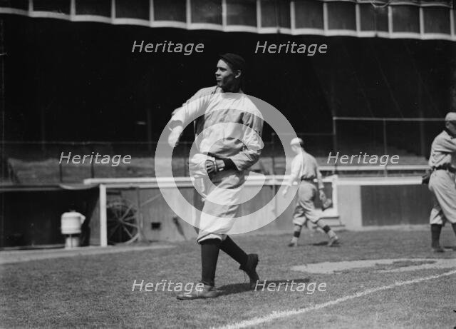 Walt Dickson, New York NL, wearing 1909 road uniform (baseball), 1910. Creator: Bain News Service.