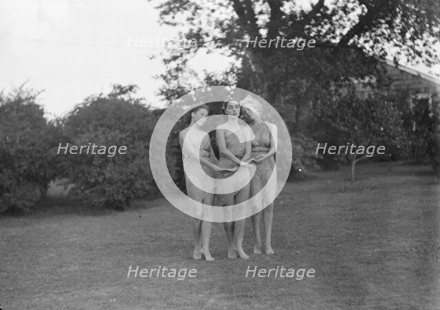 Elizabeth Duncan dancers and children, 1936 Creator: Arnold Genthe.