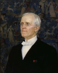 Portrait of B. O. Schauman, 1888. Creator: Maria Wiik.