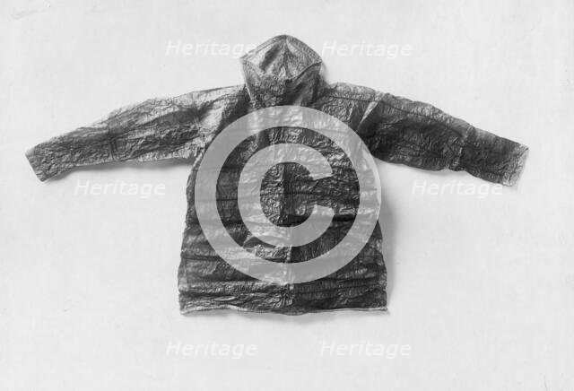 Oil skin jacket, made of bladder, 1929. Creator: Unknown.