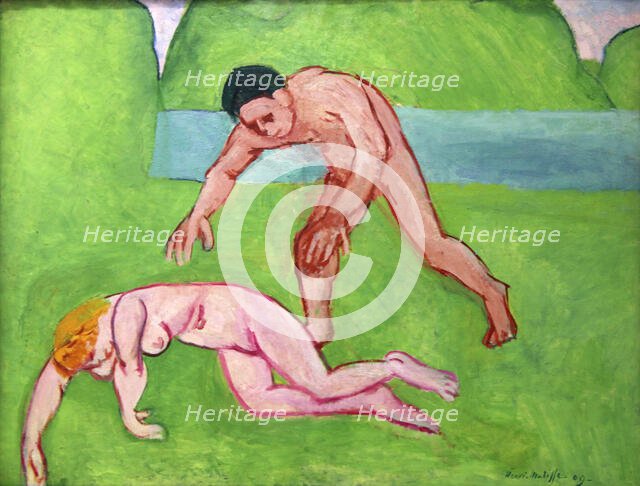 'Nymph and Satyr', 1908-1909. Creator: Henri Matisse.