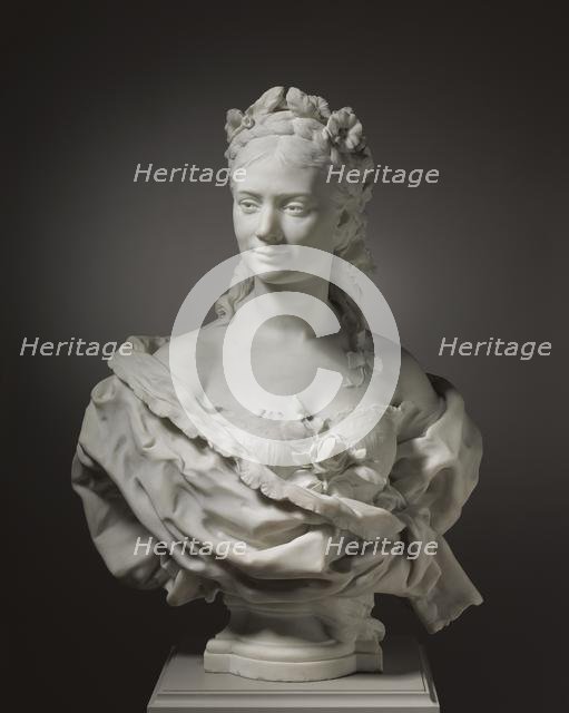 Bust of a Lady (possibly Fanny Coleman), 1872. Creator: Jean-Baptiste Carpeaux (French, 1827-1875).