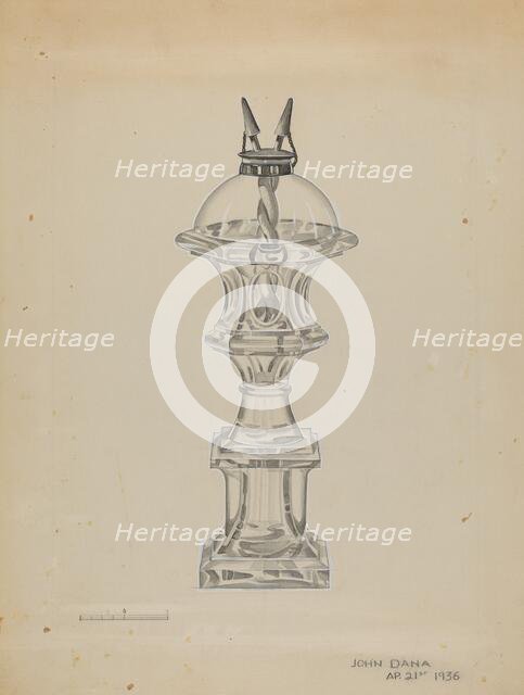 Lamp, 1936. Creator: John Dana.