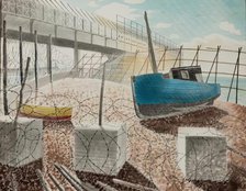 South Coast Beach, 1939-1942. Creator: Eric Ravilious.