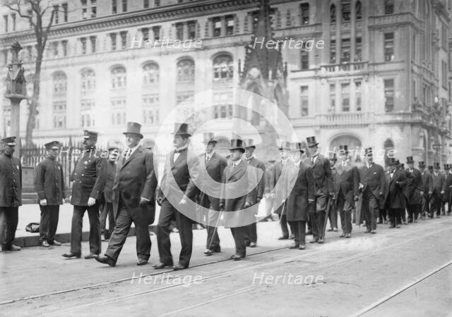 Gaynor pall bearers, Taft, Adamson, Waldo, 1913. Creator: Bain News Service.