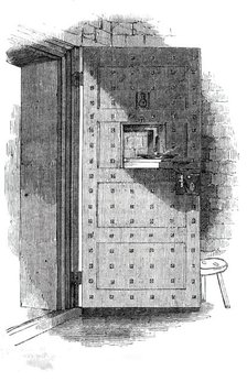 Cell door, 1842. Creator: Unknown.