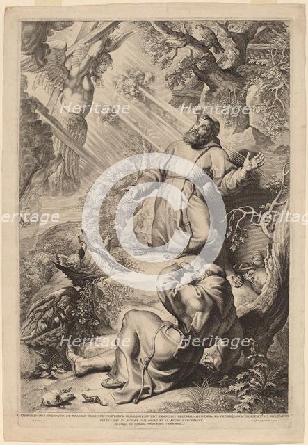 Saint Francis Receiving the Stigmata, 1620. Creator: Lucas Vorsterman.