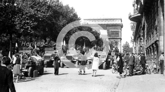 The liberation of Paris, August 1944. Artist: Unknown