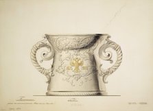Design of a Silver Vase, 1910s. Artist: Carl Edvard Bolin company  