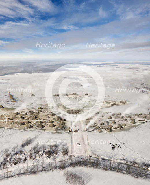 Durrington Walls, Wiltshire, c2500 BC (2013). Artist: Peter Lorimer.