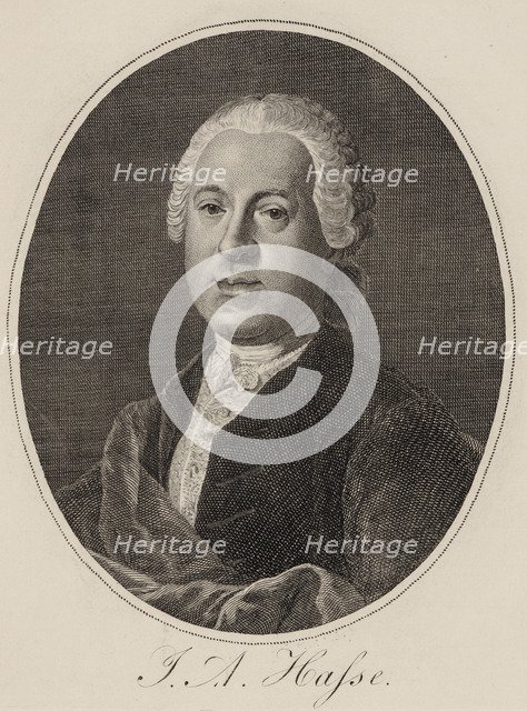 Portrait of the composer Johann Adolf Hasse (1699-1783), 1780.