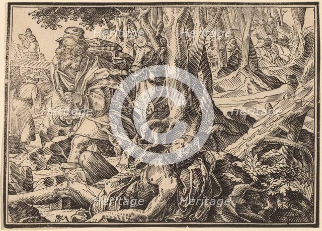 Christ Tells His Disciples of the Last Judgment, published 1630. Creator: Christoph Maurer.