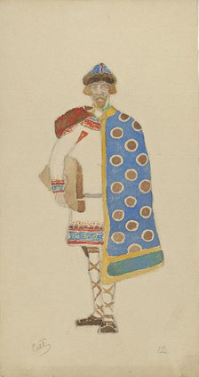 Costume design for the opera Snow Maiden by N, Rimsky-Korsakov, 1910s.