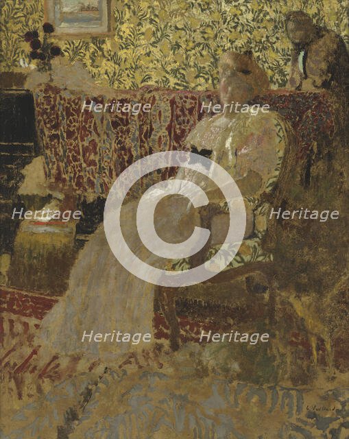 La femme au fauteuil (Misia Natanson) , 1896. Creator: Vuillard, Édouard (1868-1940).