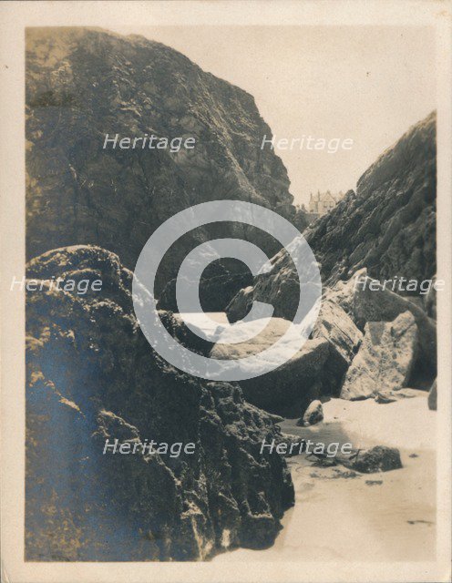 'Rocks at Newquay', 1927. Artist: Unknown.