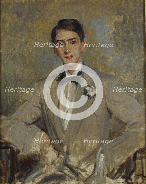 Portrait of Jean Cocteau (1889-1963), 1912. Creator: Blanche, Jacques-Émile (1861-1942).