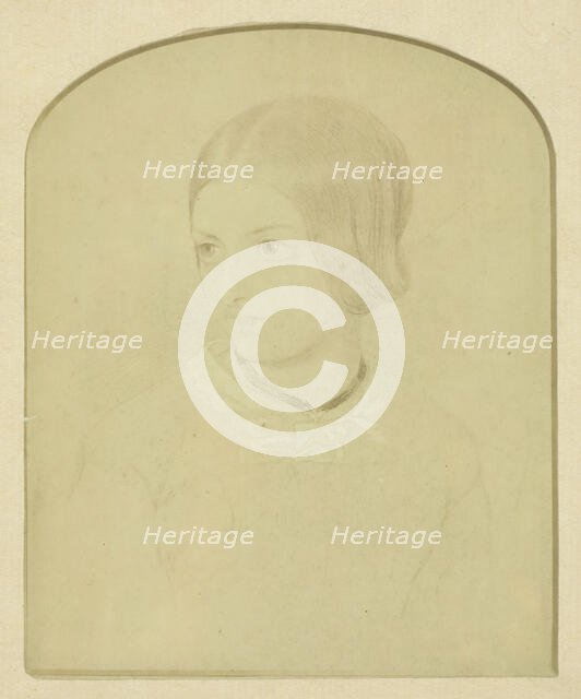 Drawing of Mrs. Craik, 1840/70. Creators: Unknown, Benjamin Mulock.