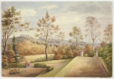 Terrace at Wentworth Castle, November 1848. Creator: Elizabeth Murray.