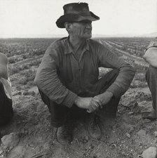 Migrant agricultural worker, Near Holtville, California, 1937. Creator: Dorothea Lange.