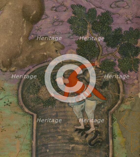 The Tale of the Man in the Well from the 'Iyar-i Danish (Touchstone of Wisdom)..., late 10th cent. Creator: Unknown.