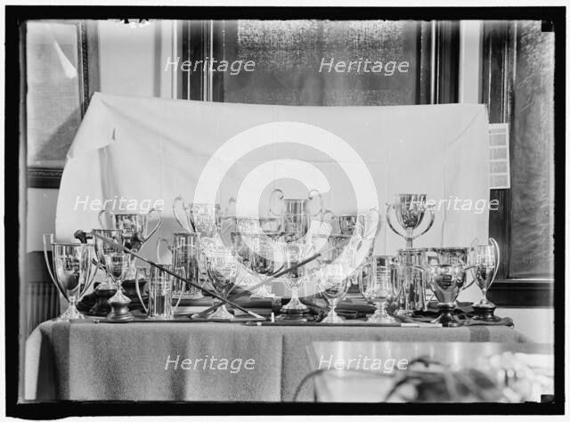 Trophies, between 1913 and 1917. Creator: Harris & Ewing.