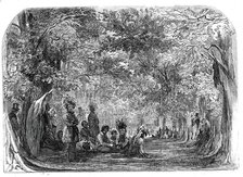 The Fete Champetre at Charlton House - the North American Indians encamped in the park - sketched by Creator: Unknown.