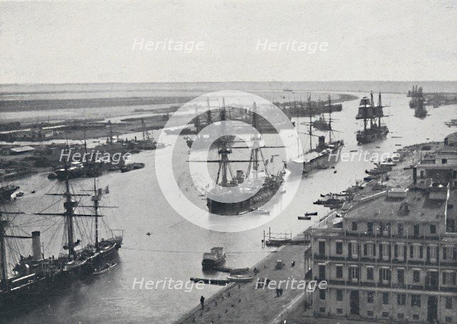 'Suez Canal', 1924. Artist: Zangaki.