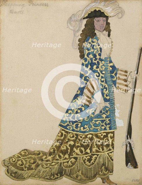 Costume design for the ballet Sleeping Beauty by P. Tchaikovsky, 1921.