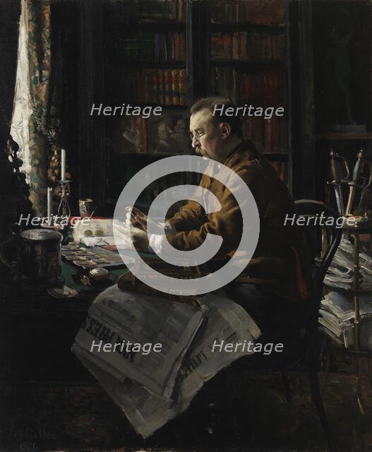 Portrait of Doctor Herman Frithiof Antell, 1886. Creator: Akseli Gallen-Kallela.