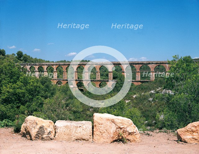 Roman aqueduct in Tarragona, known as the Devil's Bridge. 1st century.