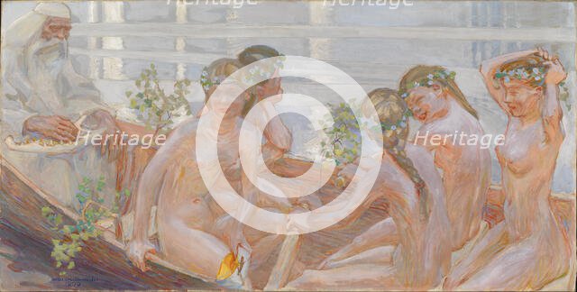 Väinämöinen's Voyage, 1909. Creator: Akseli Gallen-Kallela.