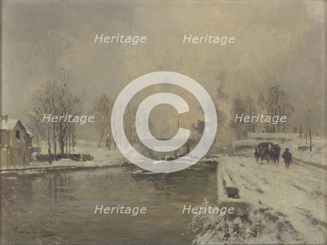 Le Canal Saint Denis, late 19th-early 20th century.  Creator: Pierre Vauthier.