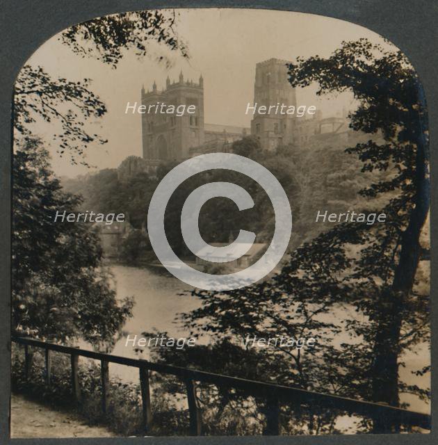 'Durham Cathedral - Viewed from across the River, England', c1910. Creator: Unknown.