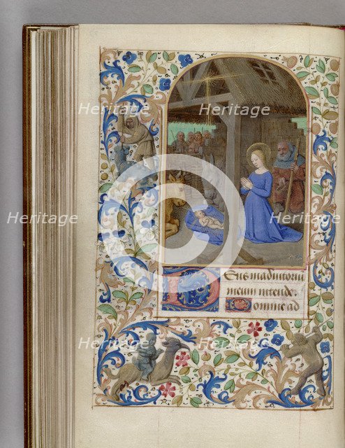 Nativity (Book of Hours), 1450-1499. Artist: Fouquet, Jean (workshop)  