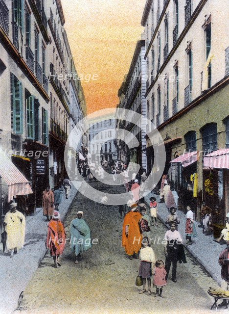 Random Street, Algiers, Algeria, early 20th century. Artist: Unknown