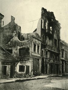 Bombed buildings in Belgrade, Serbia, First World War, October 1915, (c1920). Creator: Unknown.