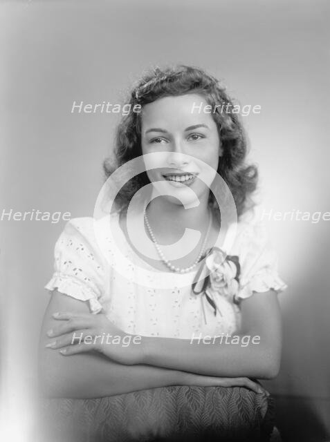 Mrs Charles W Bramlett - Portrait, 1945. Creator: Harris & Ewing.