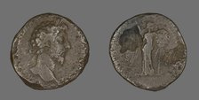 Coin Portraying Emperor Marcus Aurelius, 161-180 (166?). Creator: Unknown.