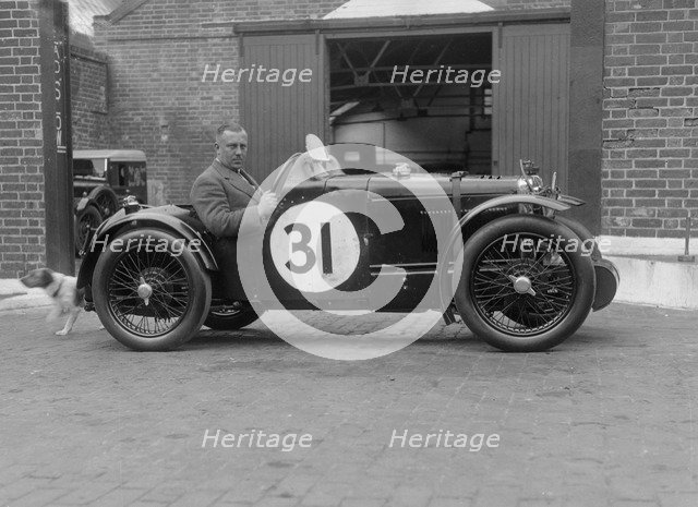 MG C type Midget of Cyril Paul at the RAC TT Race, Ards Circuit, Belfast, 1932. Artist: Bill Brunell.
