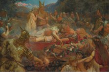 Death of a Viking warrior, 1909. Artist: Butler, Charles Ernest (1864-1933)