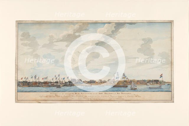 View of the city of Paramaribo and Fort Zeelandia, 1772. Creator: Frederik Jägerschiöld.
