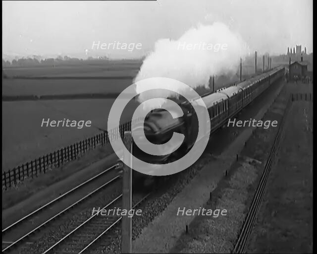 Moving Steam Train, 1931. Creator: British Pathe Ltd.