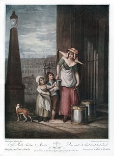 'Milk Below Maids', 1793.Artist: Luigi Schiavonetti
