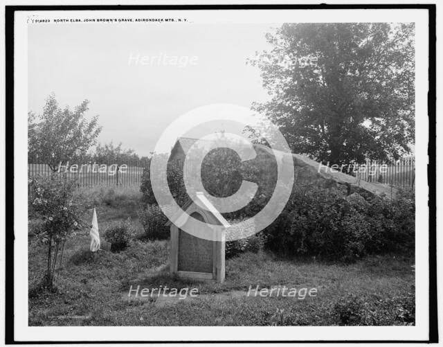 North Elba, John Brown's grave, Adirondack Mts., N.Y., c1902. Creator: William H. Jackson.