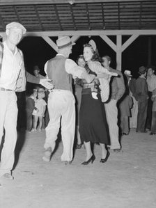 Halloween party at Shafter migrant camp, California, 1938. Creator: Dorothea Lange.